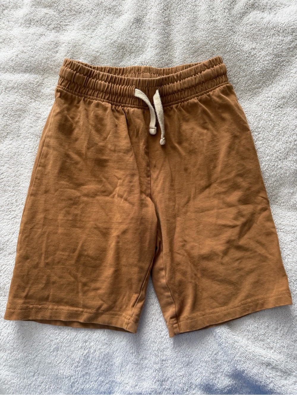 Joe Fresh Tan/Brown Drawstring Knit Shorts size 7/8
